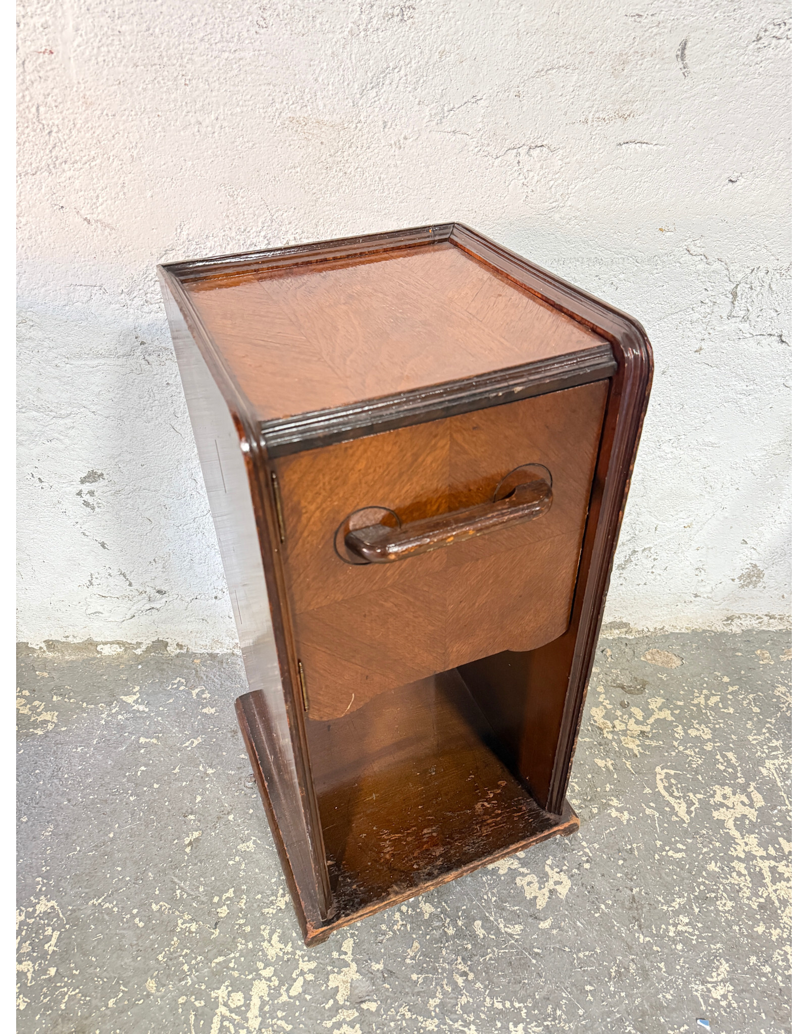 Burlwood 1-Drawer Nightstand