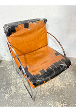 Milo Baughman Chrome & Leather Lounge Chair