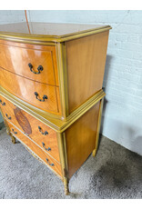 Art Deco 5-Drawer Chest of Drawers in Goldish Yellow