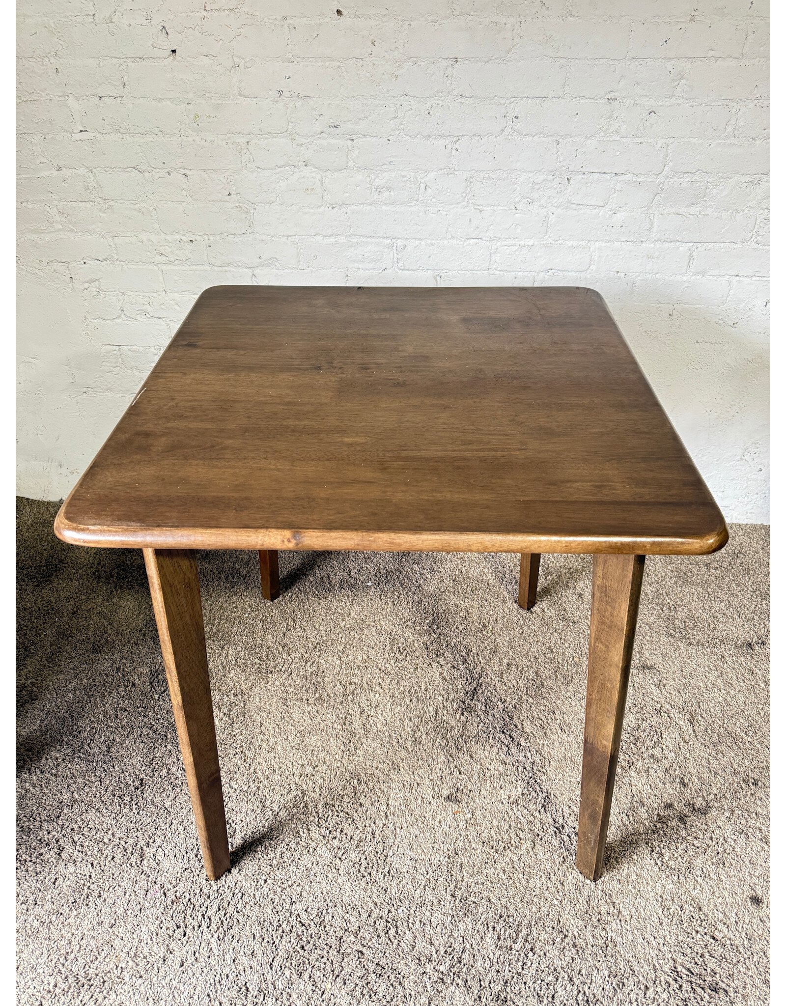 Mid-Century Modern Wood Rectangular Dining Table
