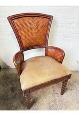 Neo Classical Wicker Back Arm Chair