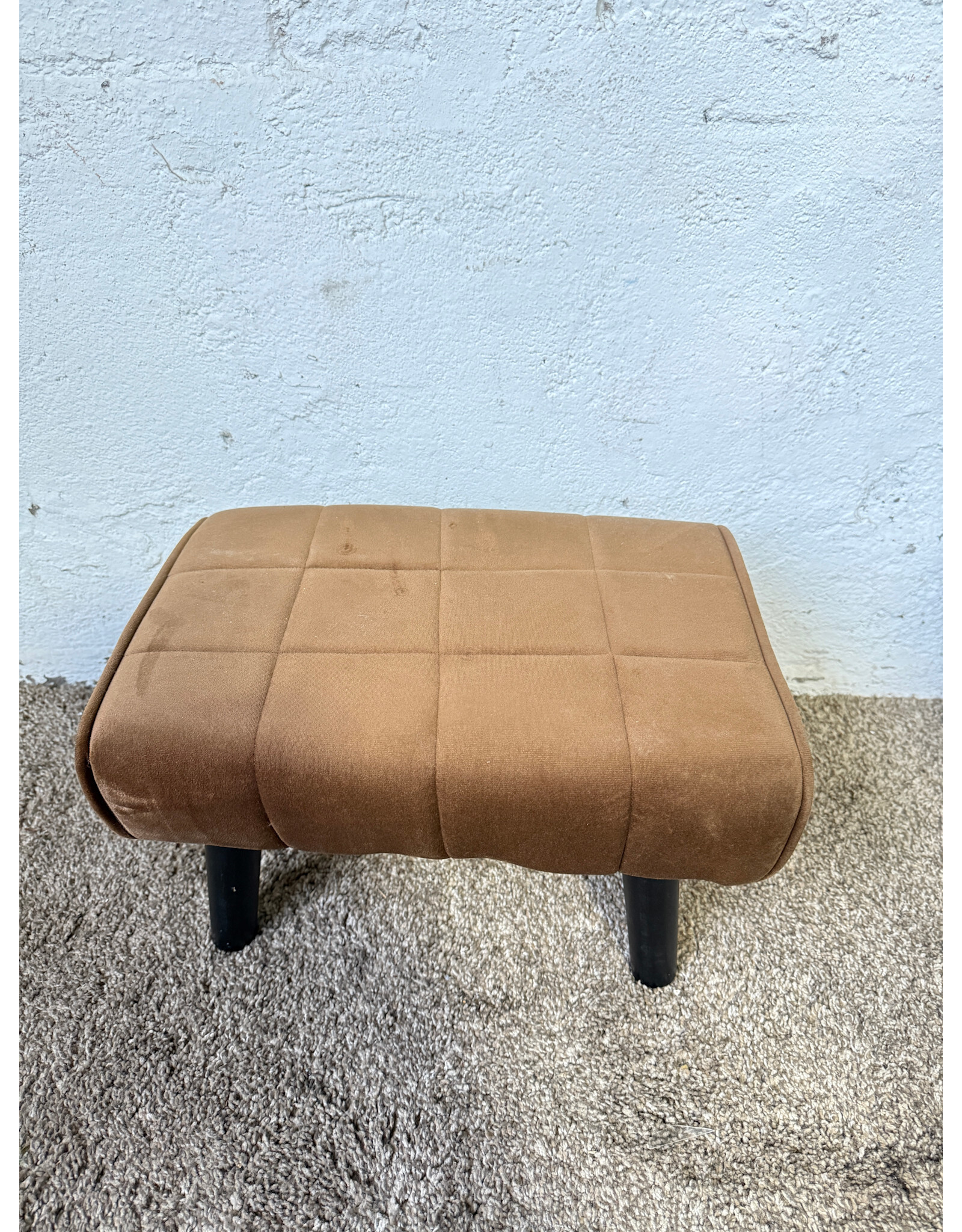 Brown Tufted Ottoman