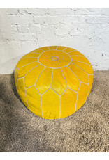 Moroccan Yellow Pouf