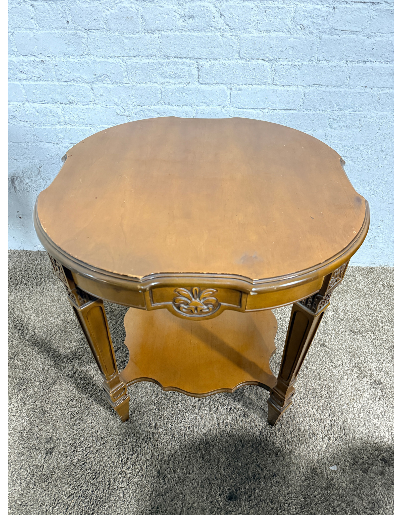 French Country Round Side Table