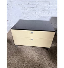 Mid-Century Modern Nightstand with Dark top