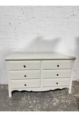 White 6 Drawer Dresser