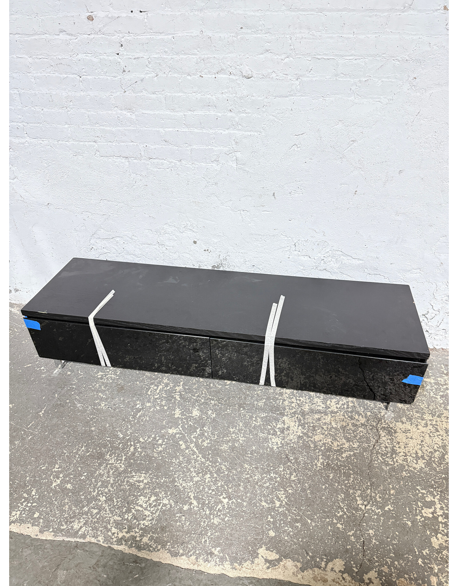 Low Black TV Console