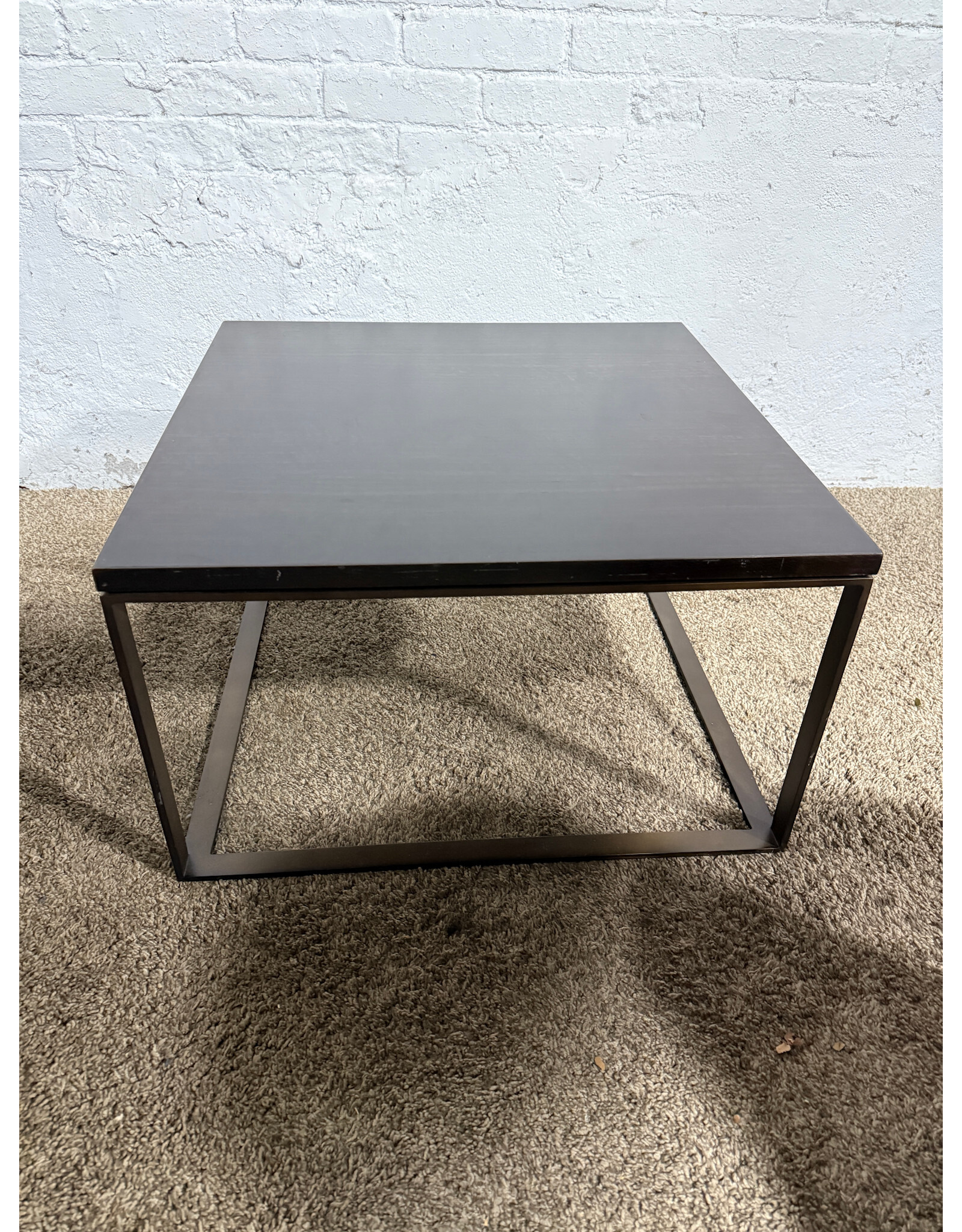 Square Metal Frame End Table