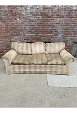 Beige Stripped 3-Seater Sofa