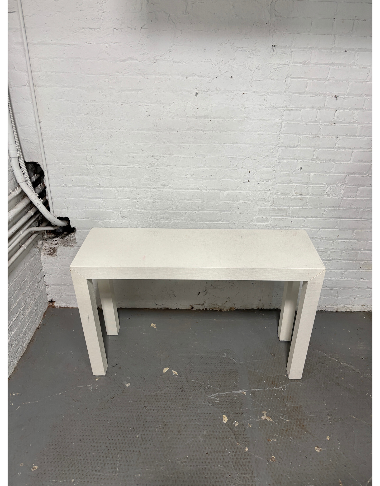 Parsons Side Table White