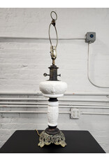 Vintage Milk Glass Table Lamp