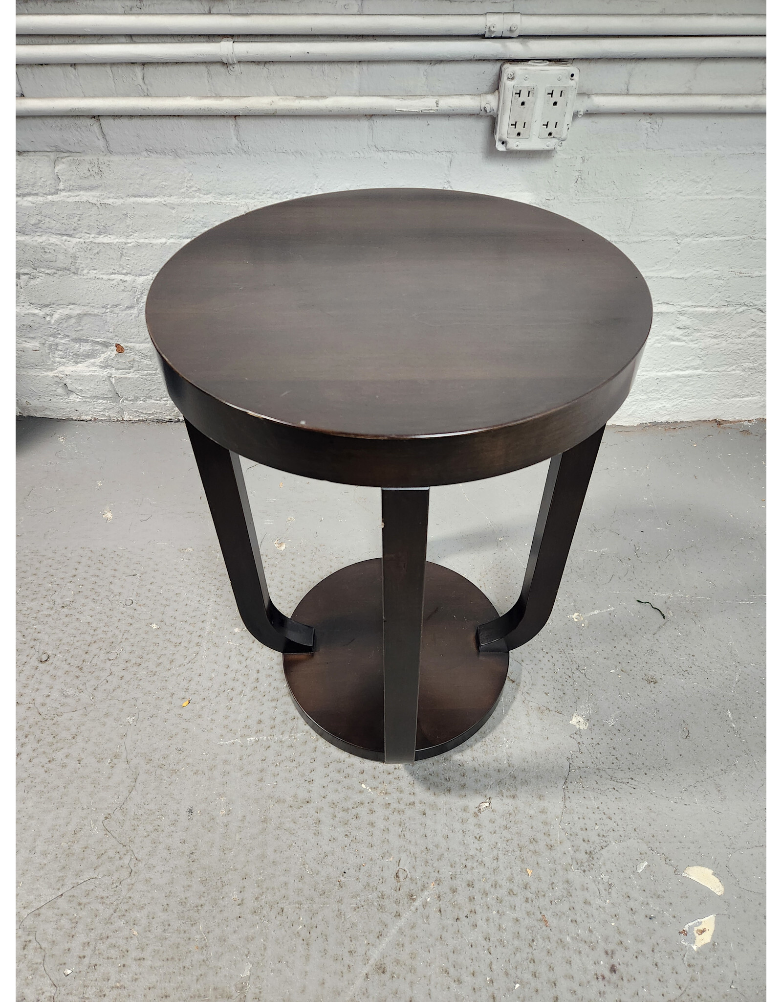 Round Wooden Side Table