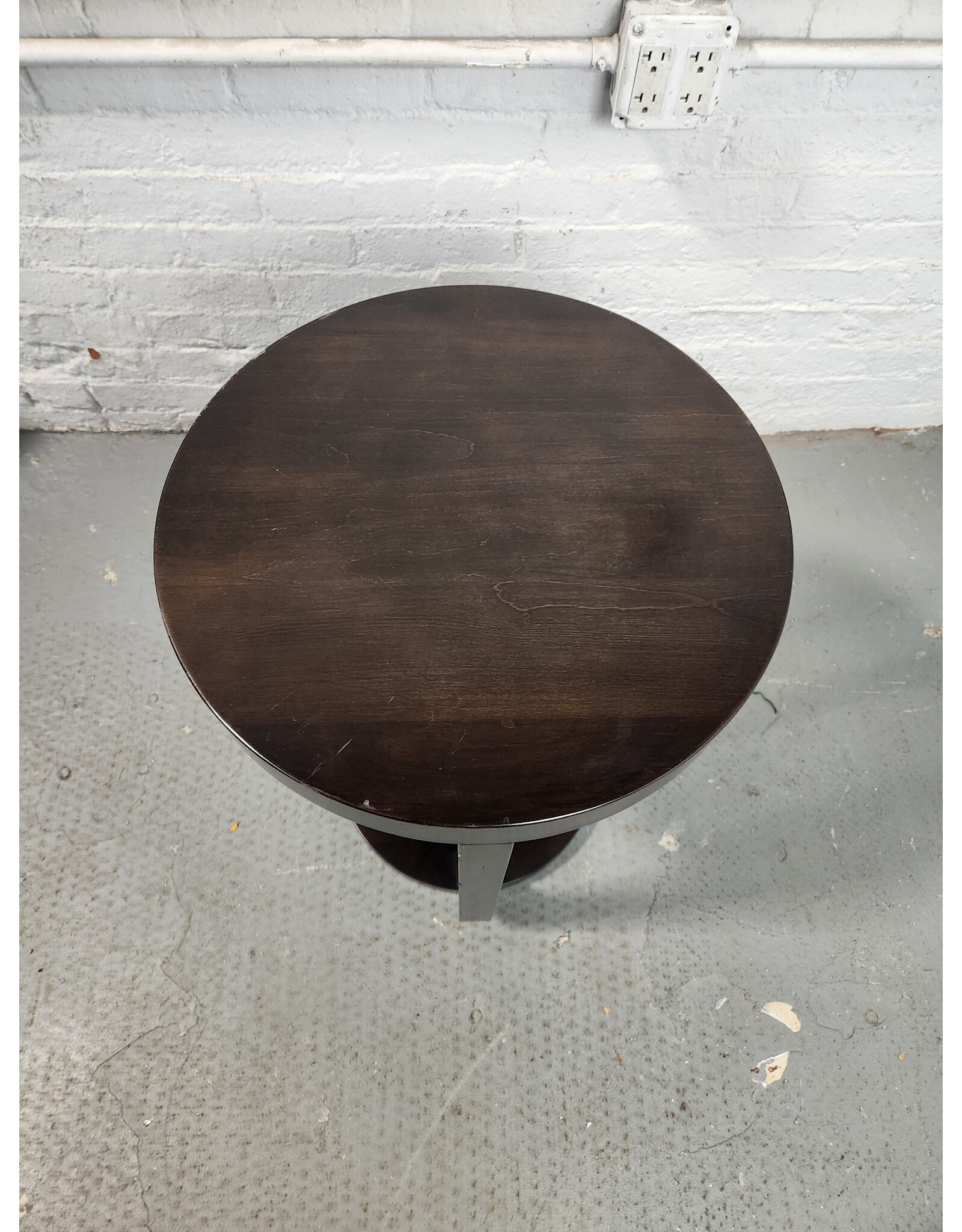 Round Wooden Side Table