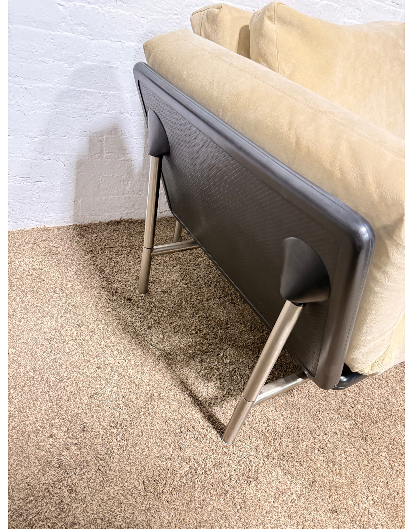 Dema Rataplan Sofa in Tan Suede