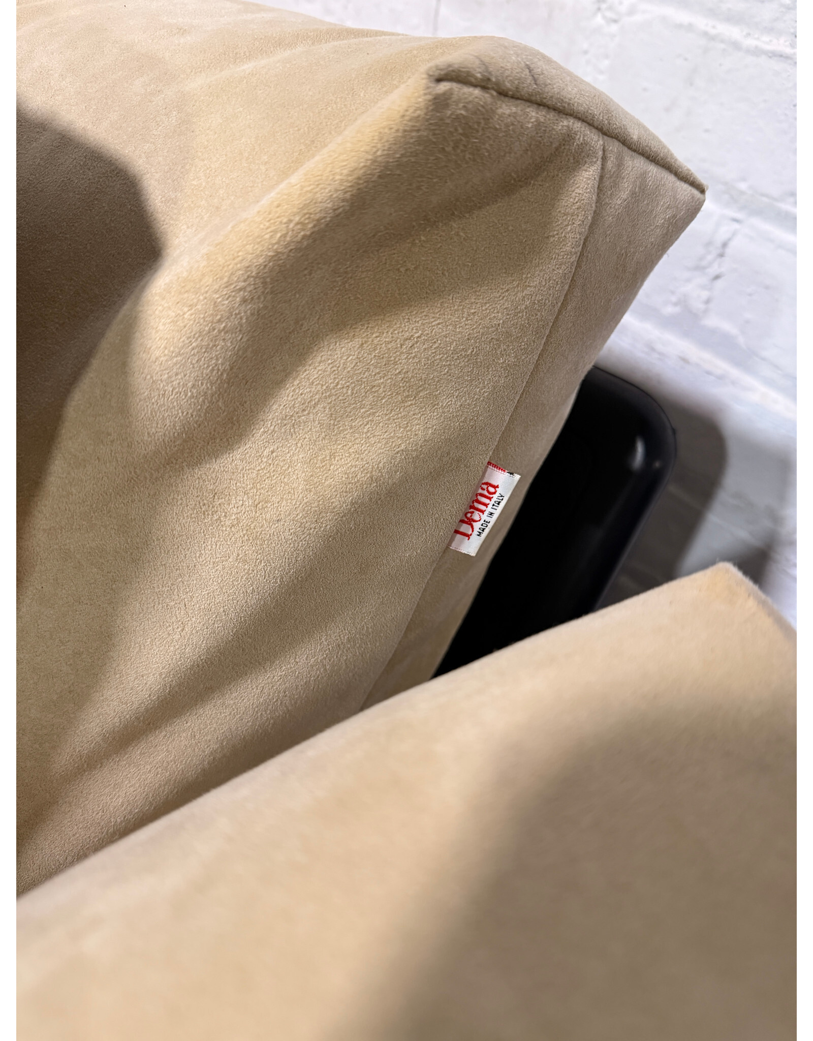 Dema Rataplan Sofa in Tan Suede
