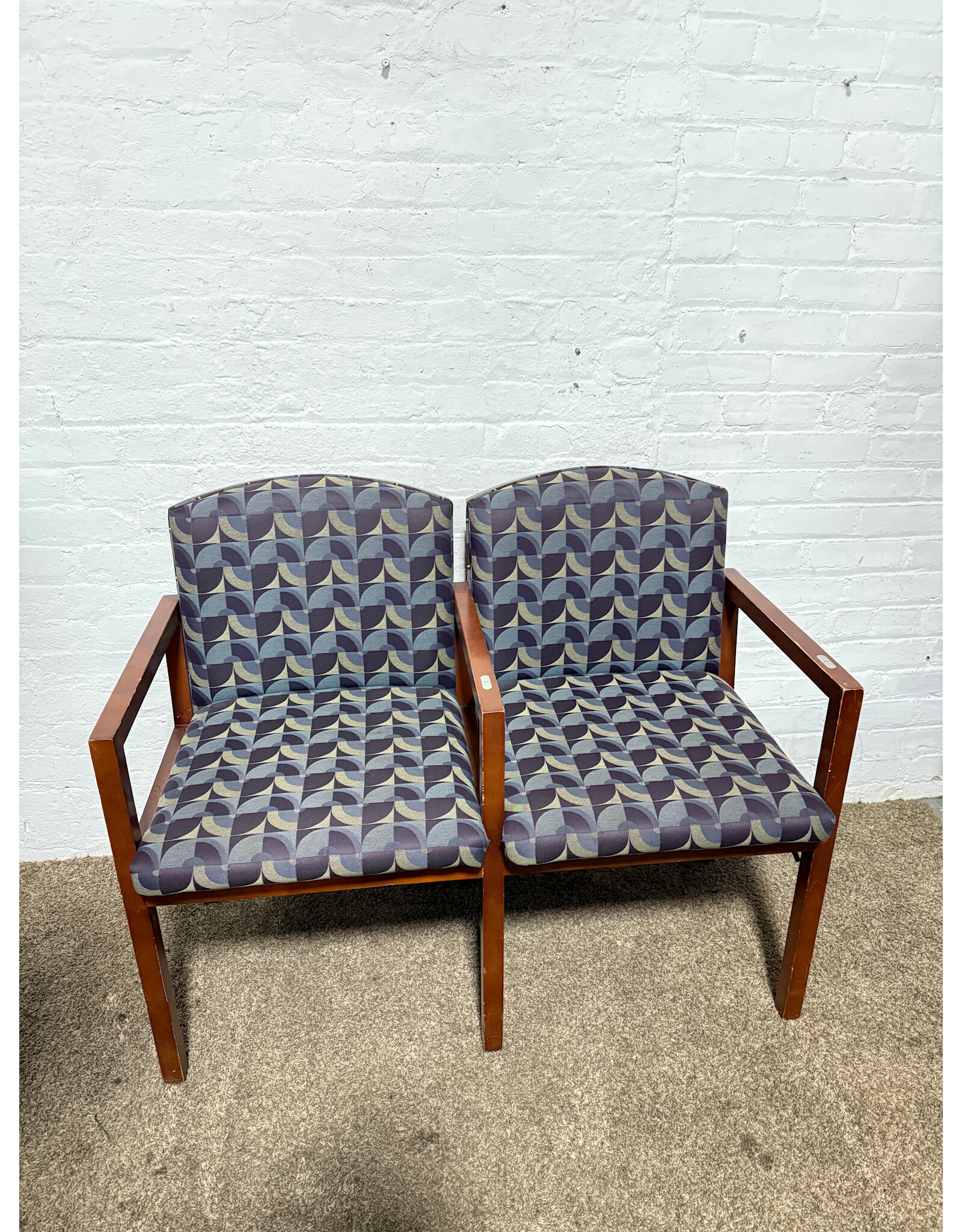 Reception Lounge 2-Seat Loveseat Chair