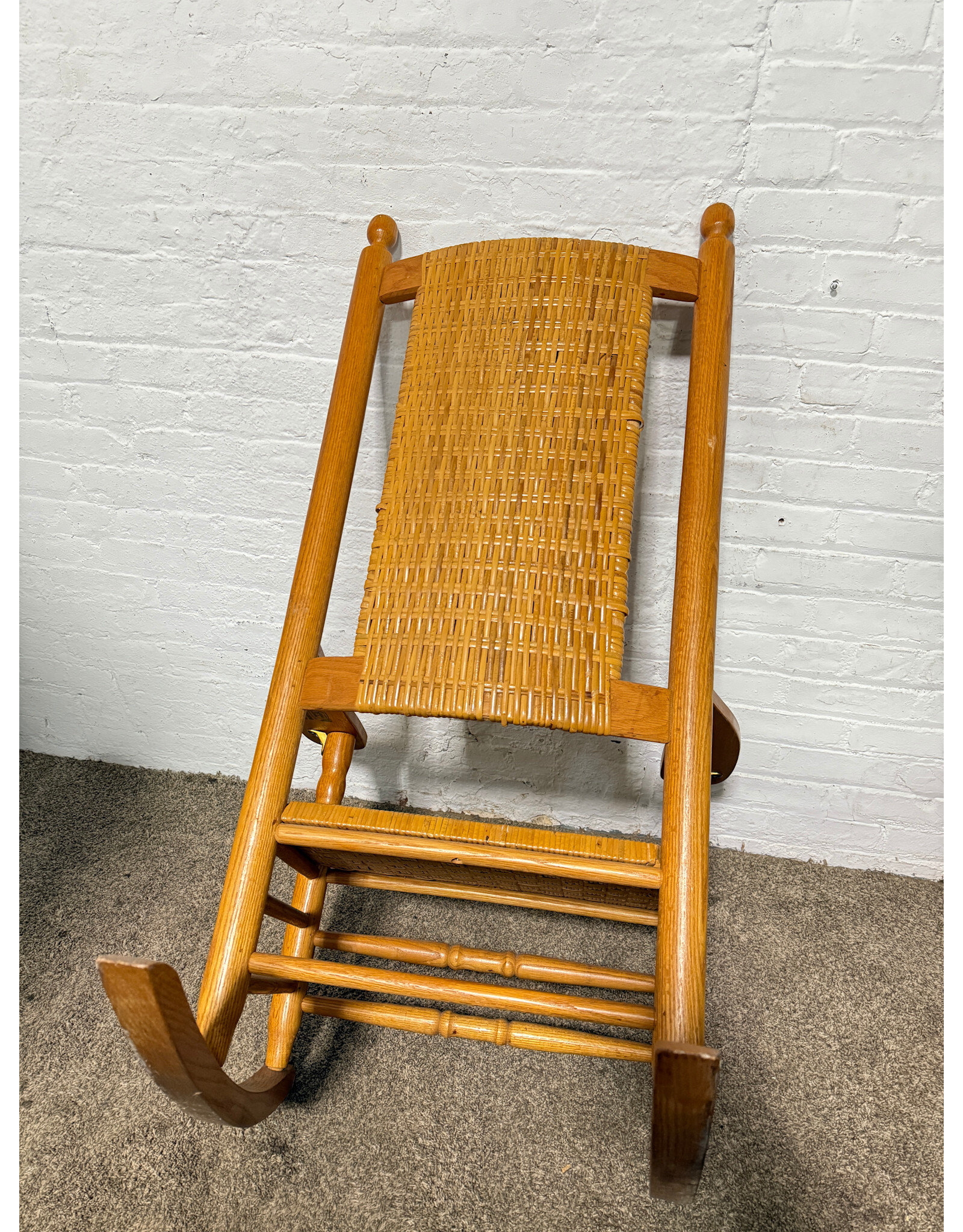 Cane Back & Bottom Rocking Chair