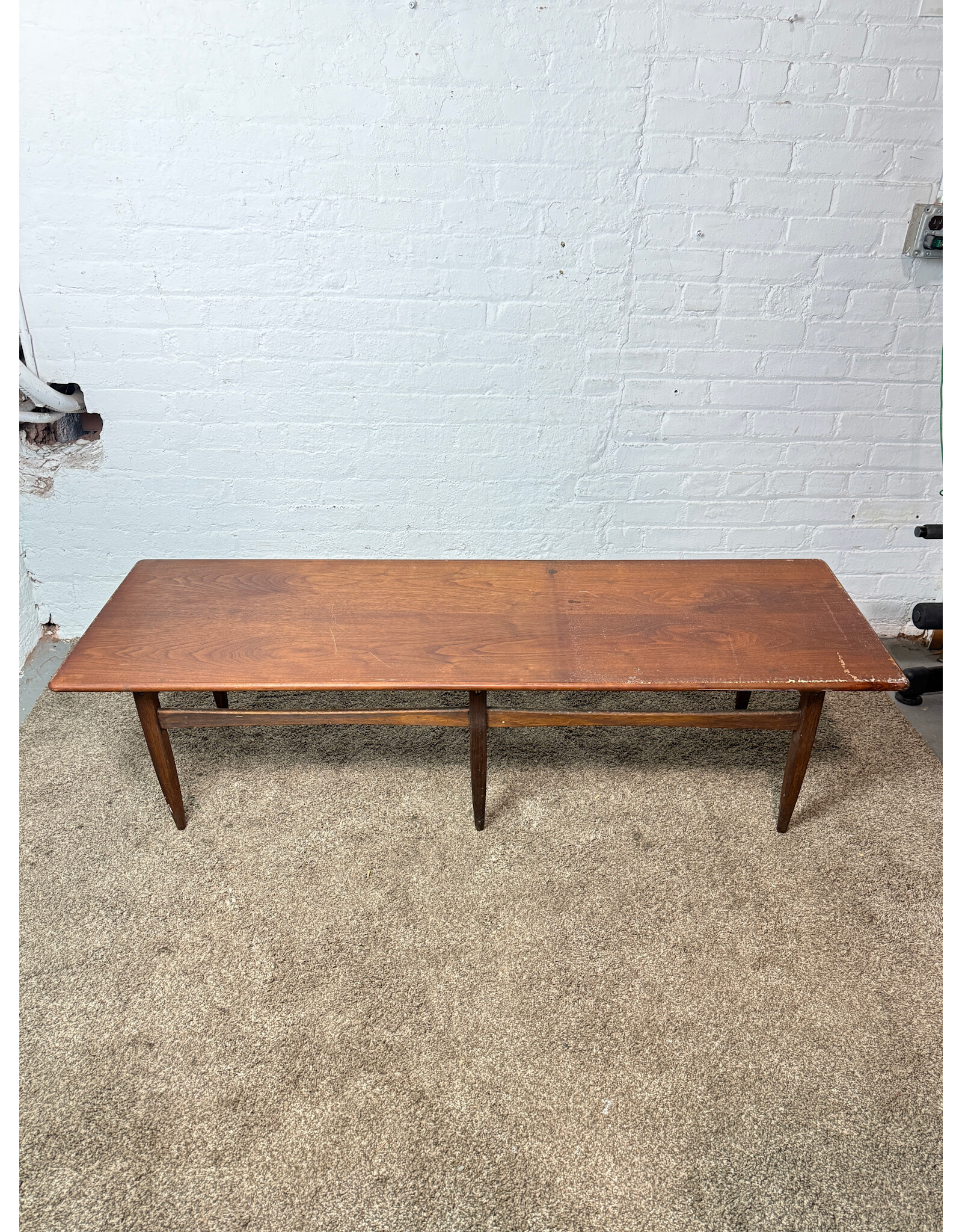 Mid-Century Surfboard Wood Coffee Table