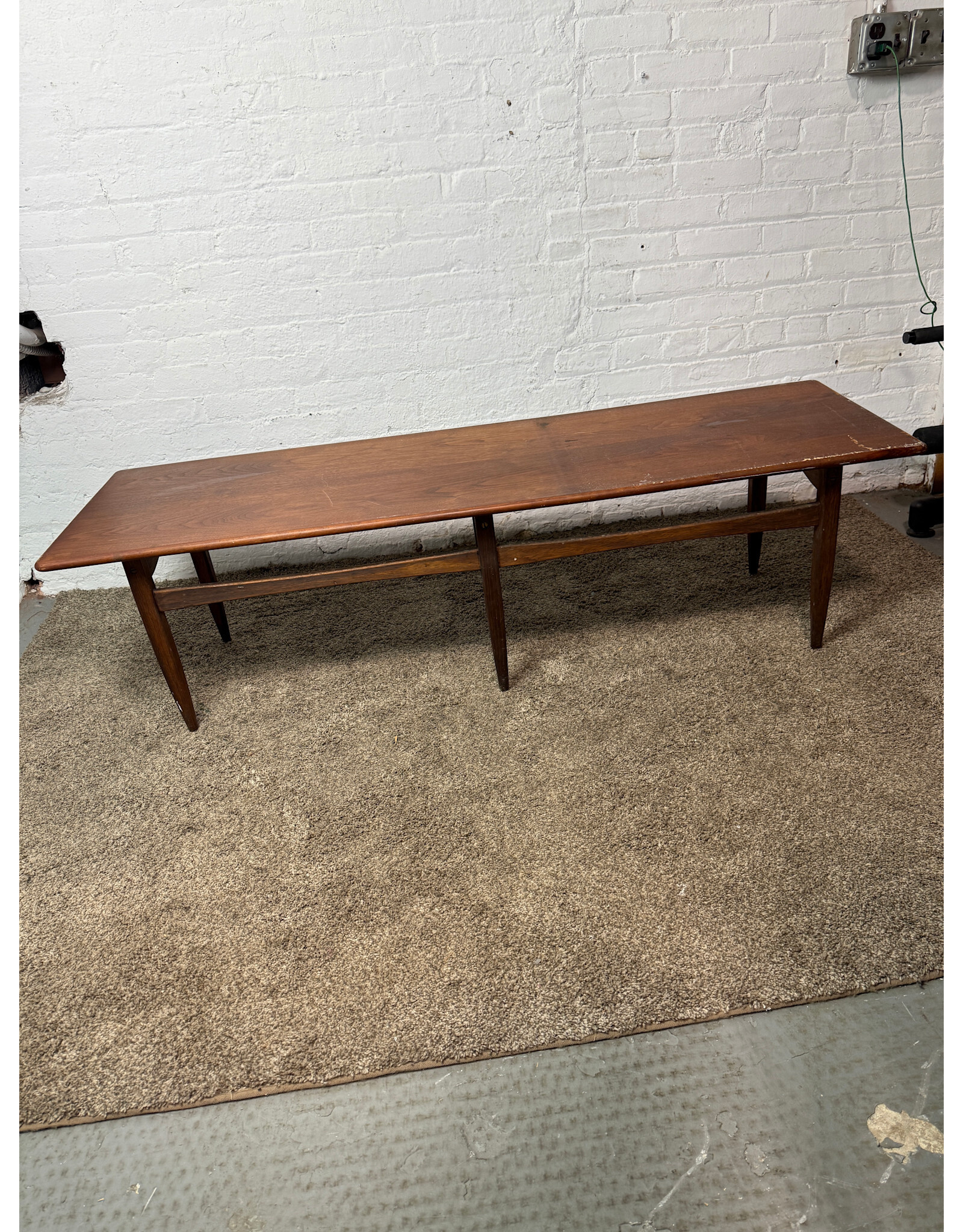 Mid-Century Surfboard Wood Coffee Table