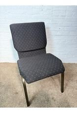 Black Dot Fabric Congregation Chair