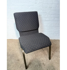Black Dot Fabric Congregation Chair