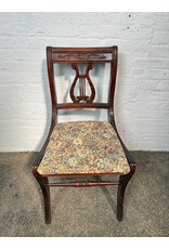 Duncan Phyfe Style Harp Back Dining Chair