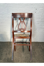 Duncan Phyfe Style Harp Back Dining Chair