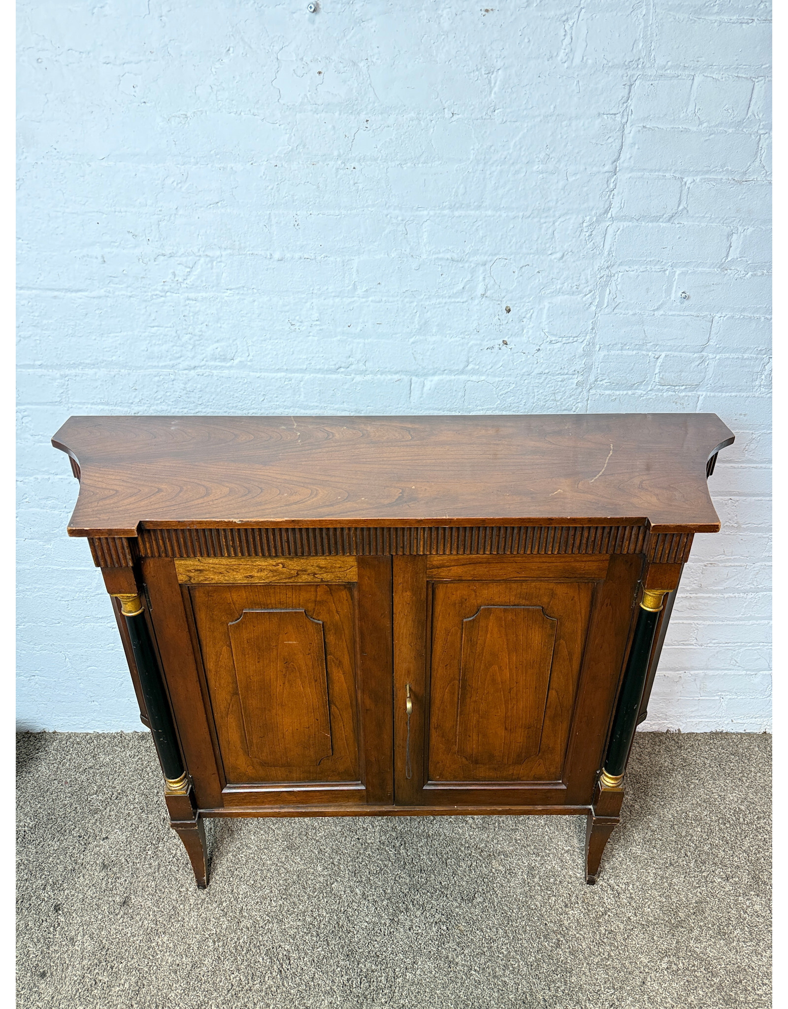 Baker Neoclassical Cherry Wood Commodes/Server