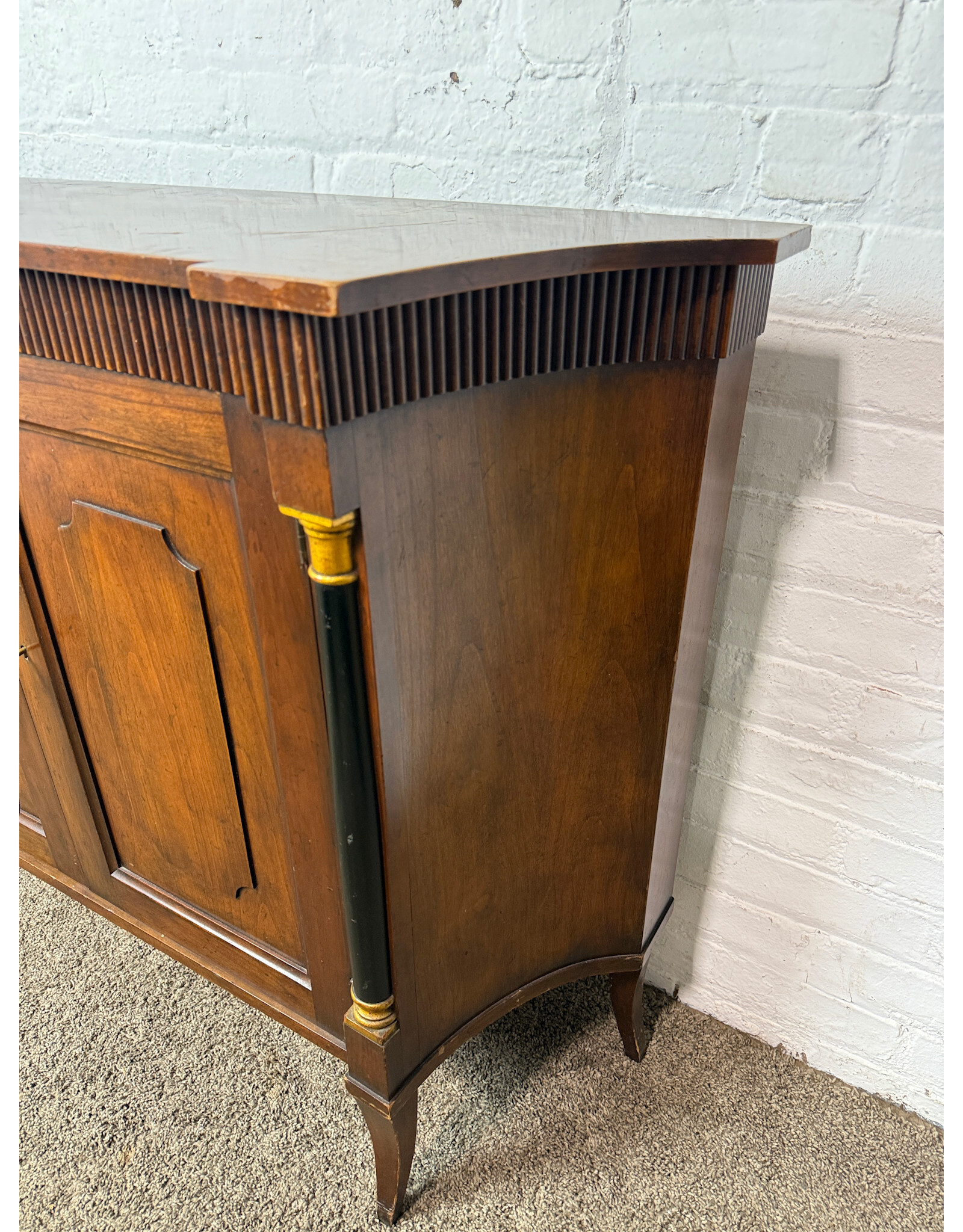 Baker Neoclassical Cherry Wood Commodes/Server