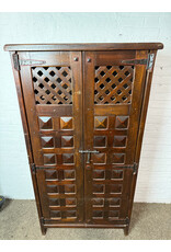 Spanish Style Solid Wood Armoire Cabinet