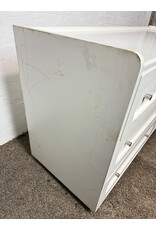 Modern White Wood 6-Drawer Dresser