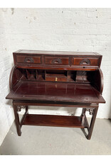 Antique Hardwood Cylinder Desk