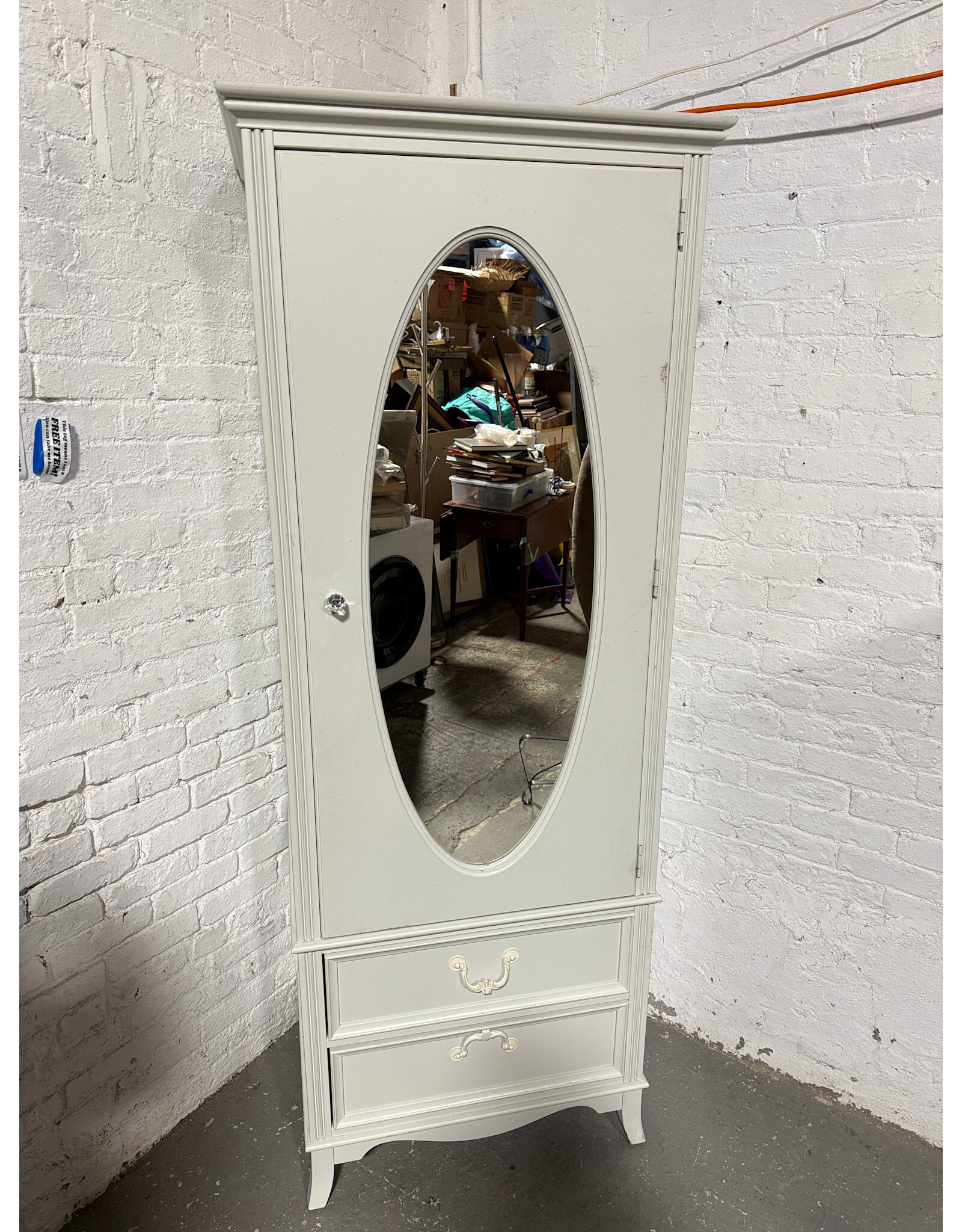Modern White Wood Abigail Wardrobe