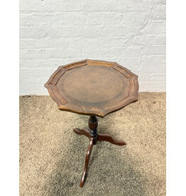 Wooden Pie Crust Side Table