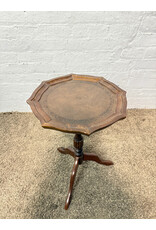 Wooden Pie Crust Side Table