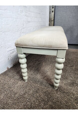 Beige Upholstered Bench
