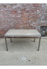 Crate & Barrel Parsons Concrete/Steel Dining Table