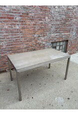 Crate & Barrel Parsons Concrete/Steel Dining Table