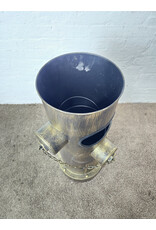 Industrial Bronze Painted Fire Hydrant Novelty Trash Can