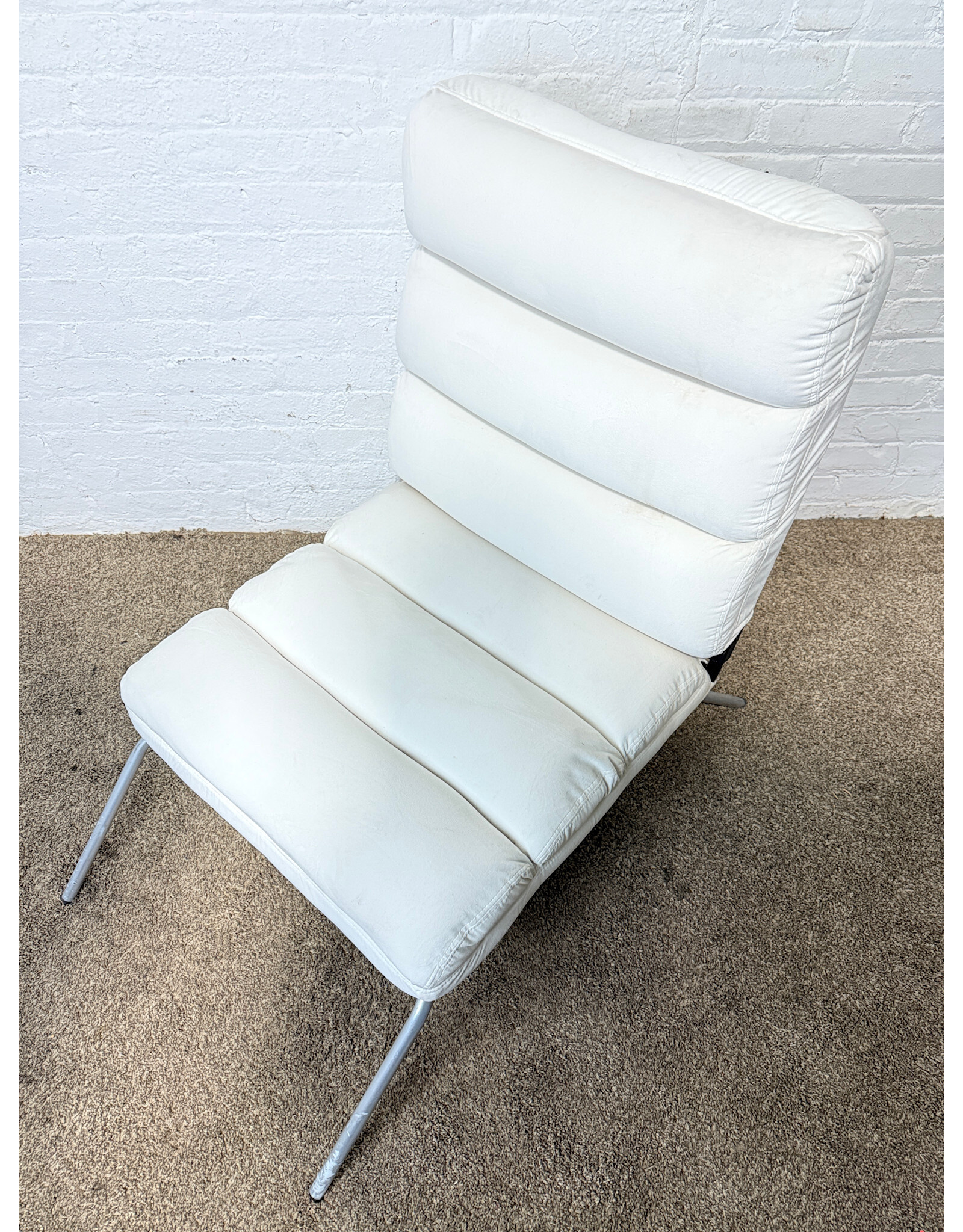 Modern Upholstered Armless Accent Lounge Chair
