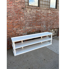 Makor White Entertainment Console