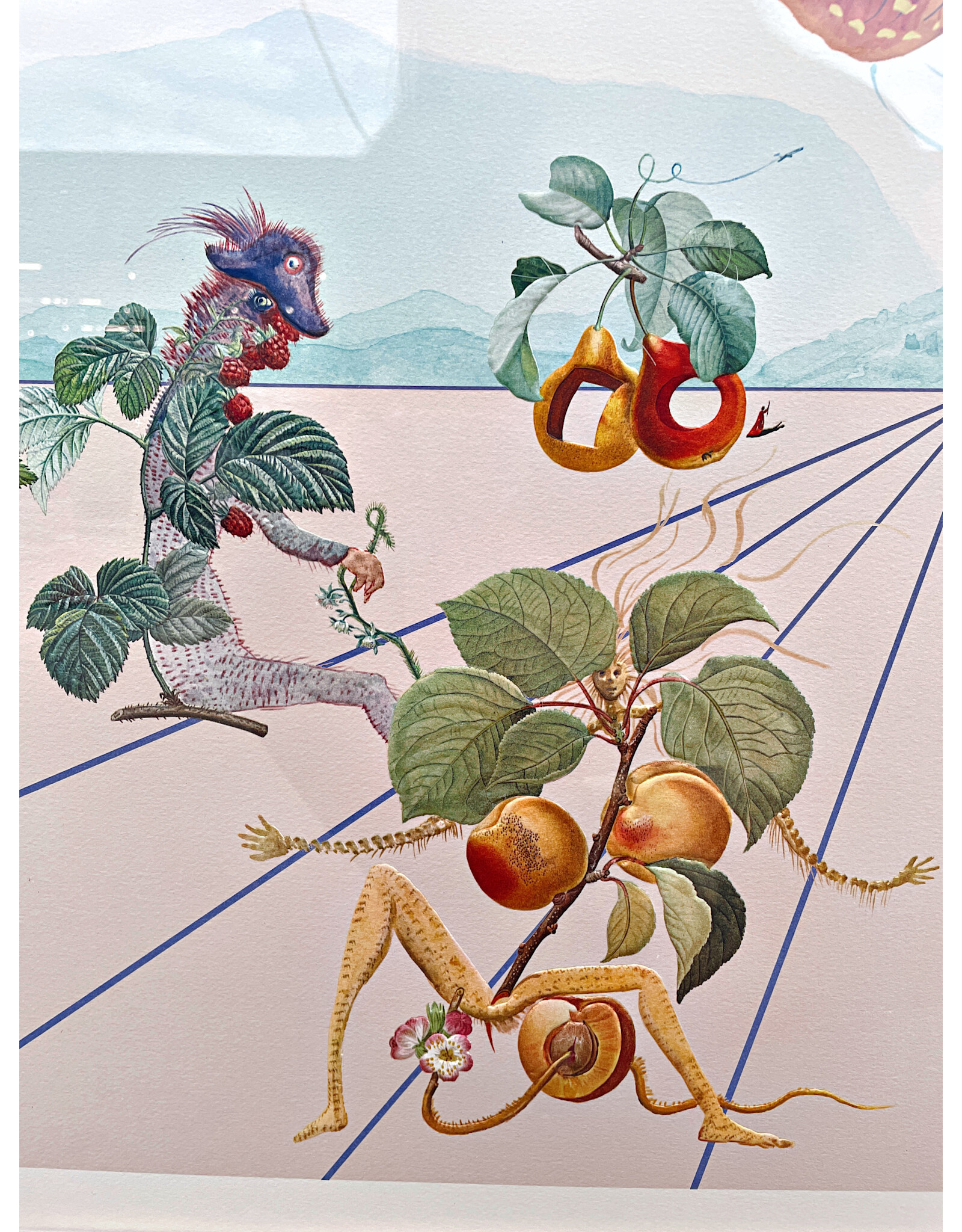 Framed “Flordalí II: La rose papillon" Lithograph by Salvador Dalí