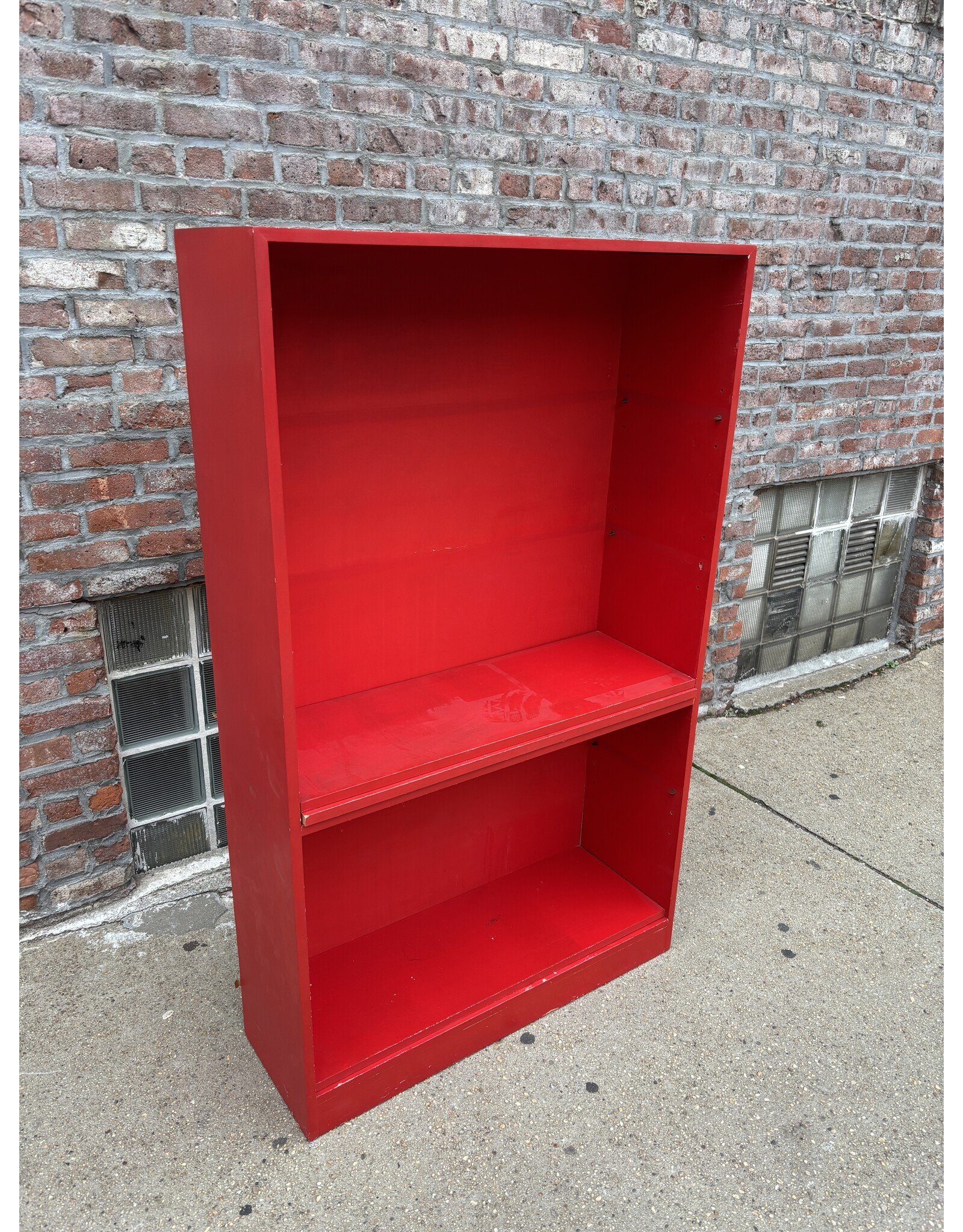Red Shelving Unit