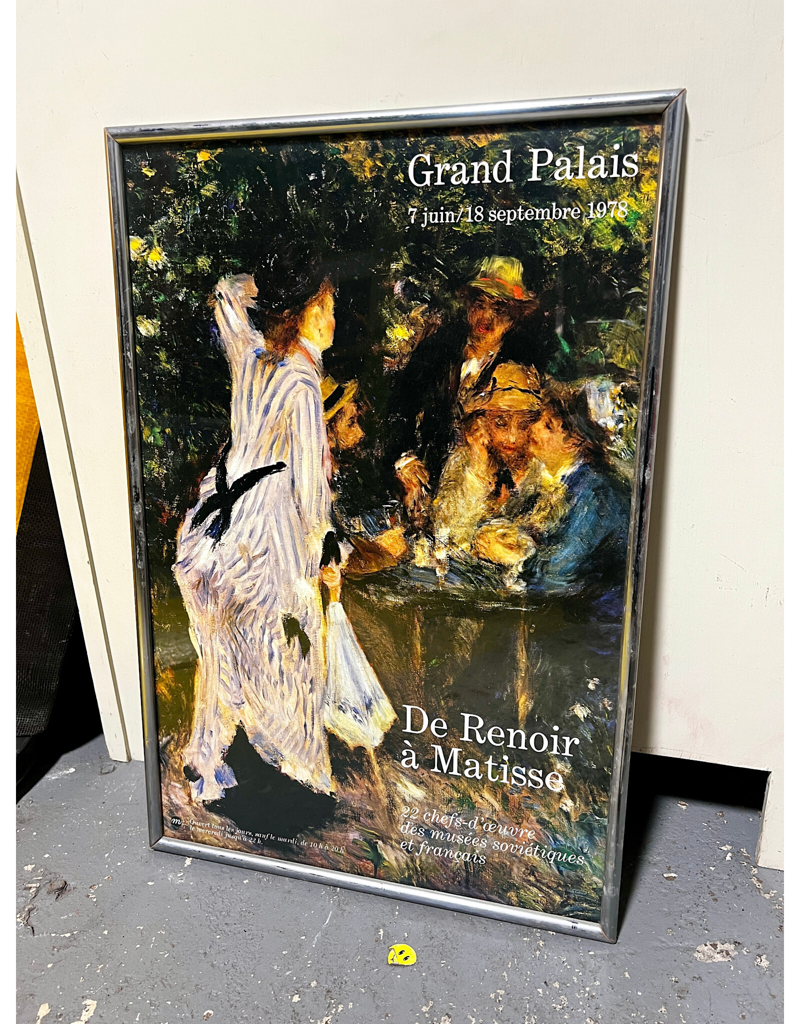 "From Renoir to Matisse" framed museum poster