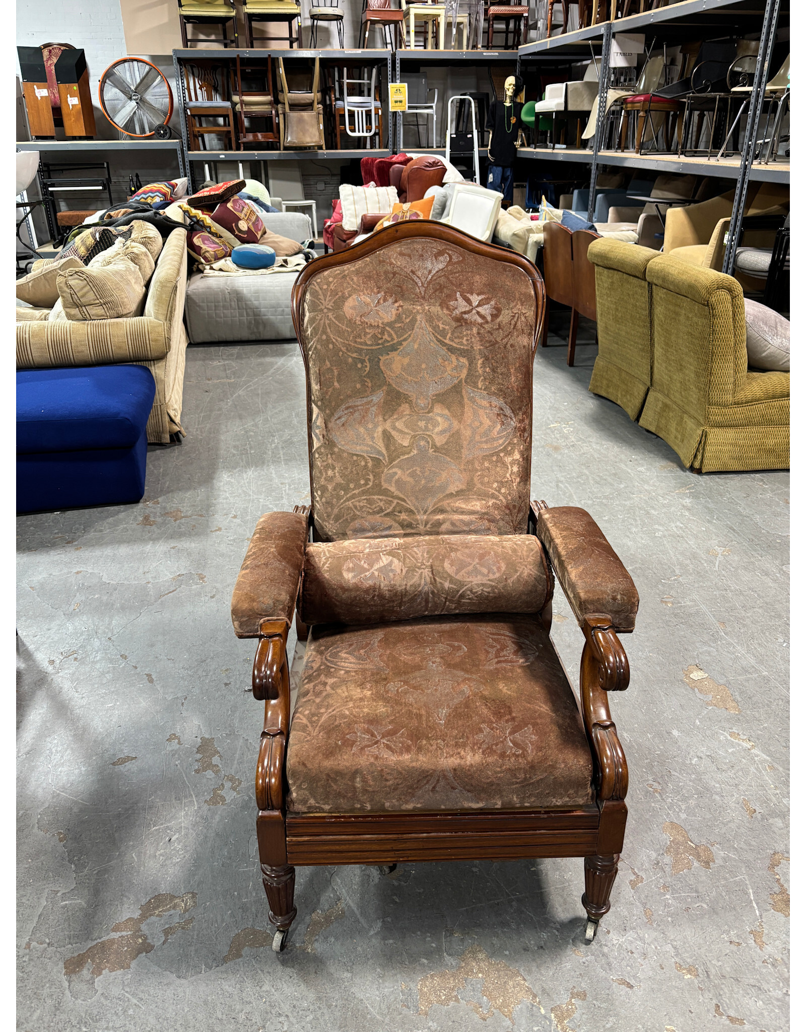 A William IV Style Mahogany Reclining Chair