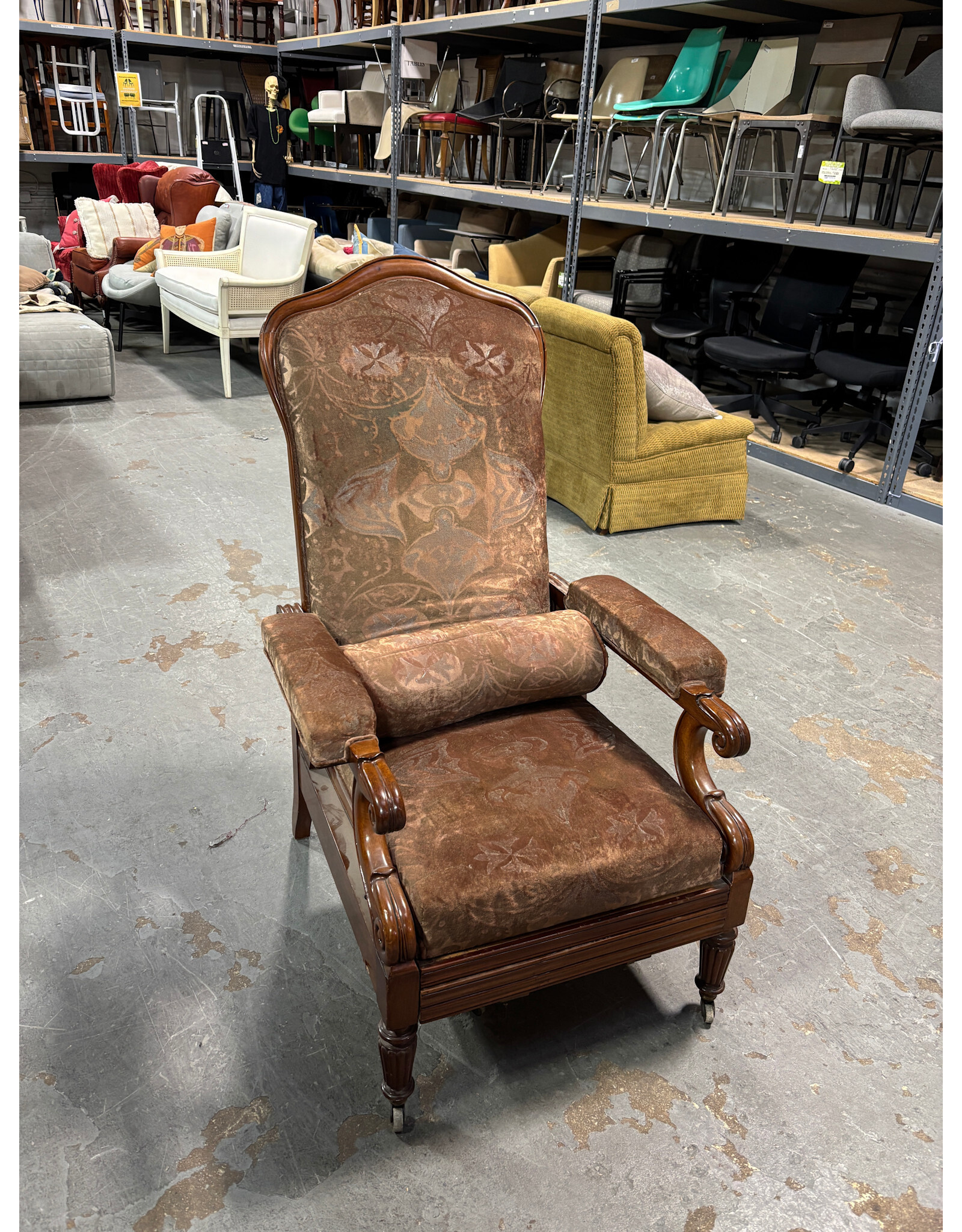 A William IV Style Mahogany Reclining Chair