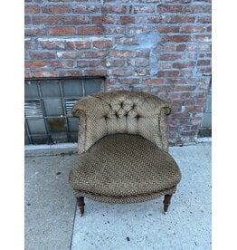 Lexington Upholstery Fabric Tufted Accent Chair