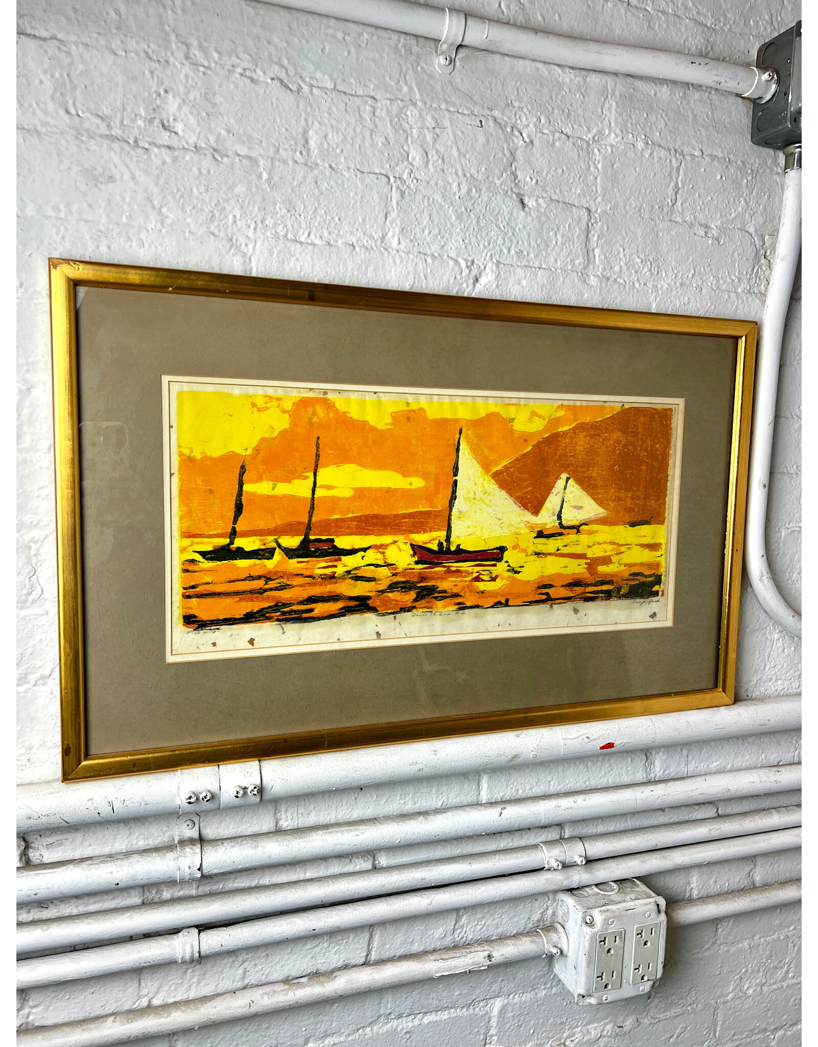 Down to sea #2, 20/20,  framed print, sgnd George S. Jack