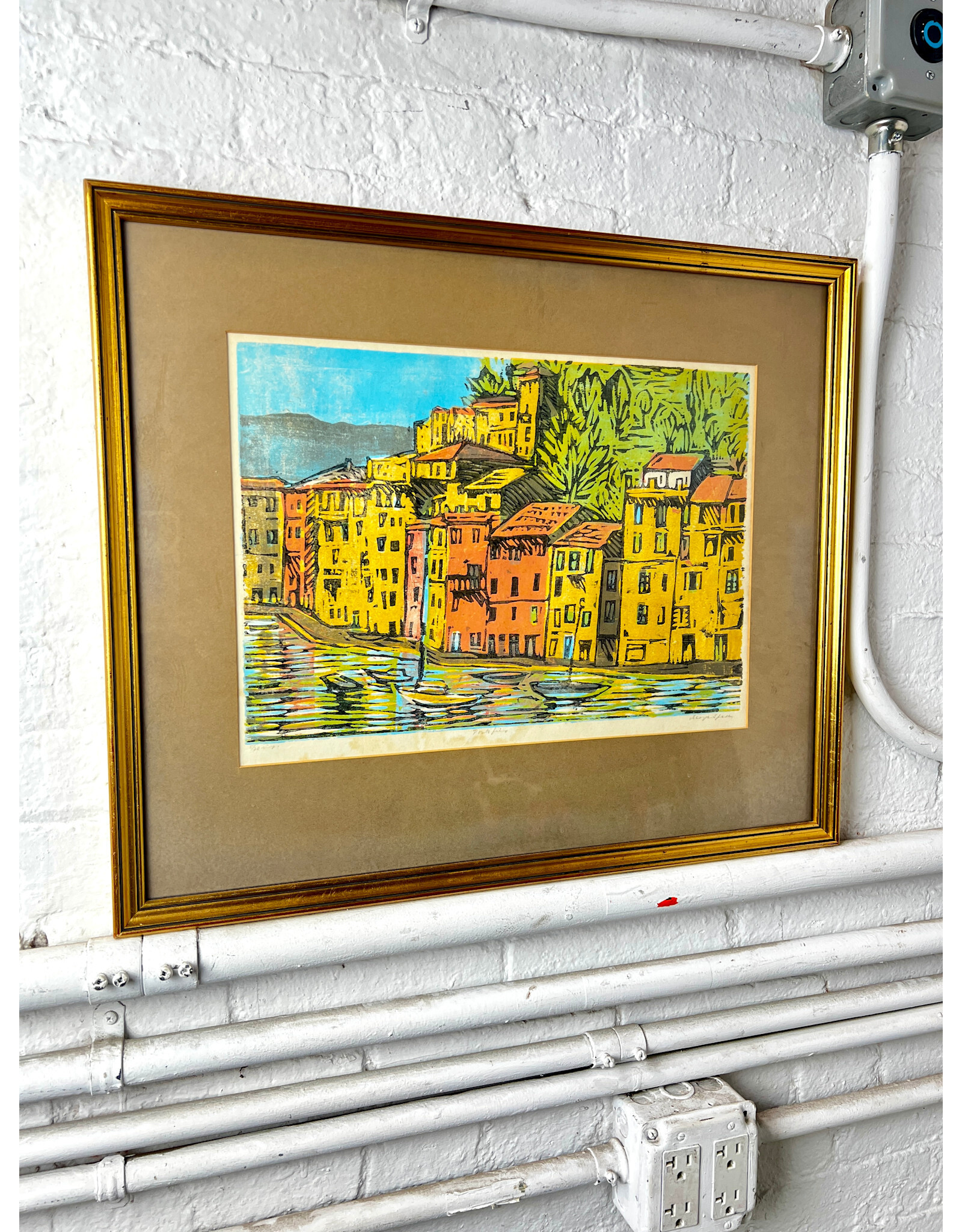 Portofino, 5/20, framed print, sgnd George S. Jack