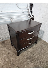 Espresso 3-Drawer Nightstand